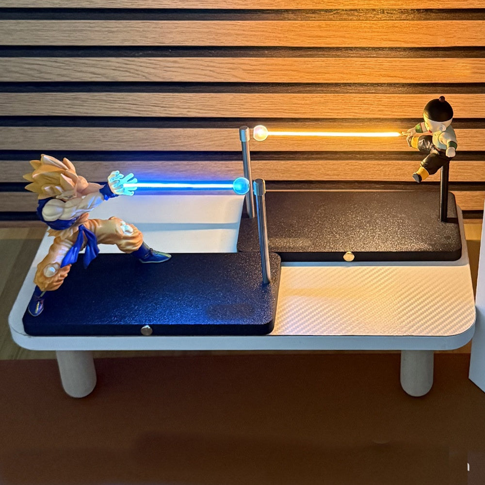 Dragon Ball Z Goku Kamehameha Night Light – Magnetic Ambient Lamp, Anime Figure Desk Decoration