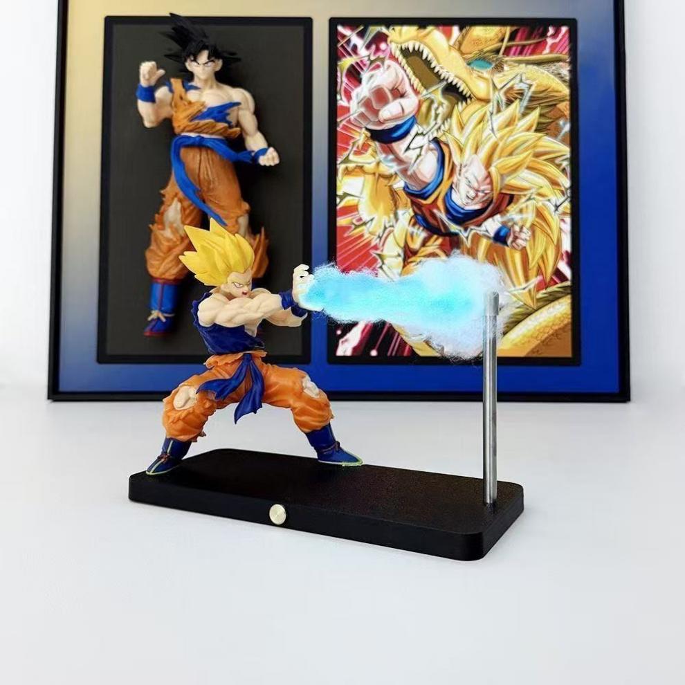 Dragon Ball Z Goku Kamehameha Night Light – Magnetic Ambient Lamp, Anime Figure Desk Decoration