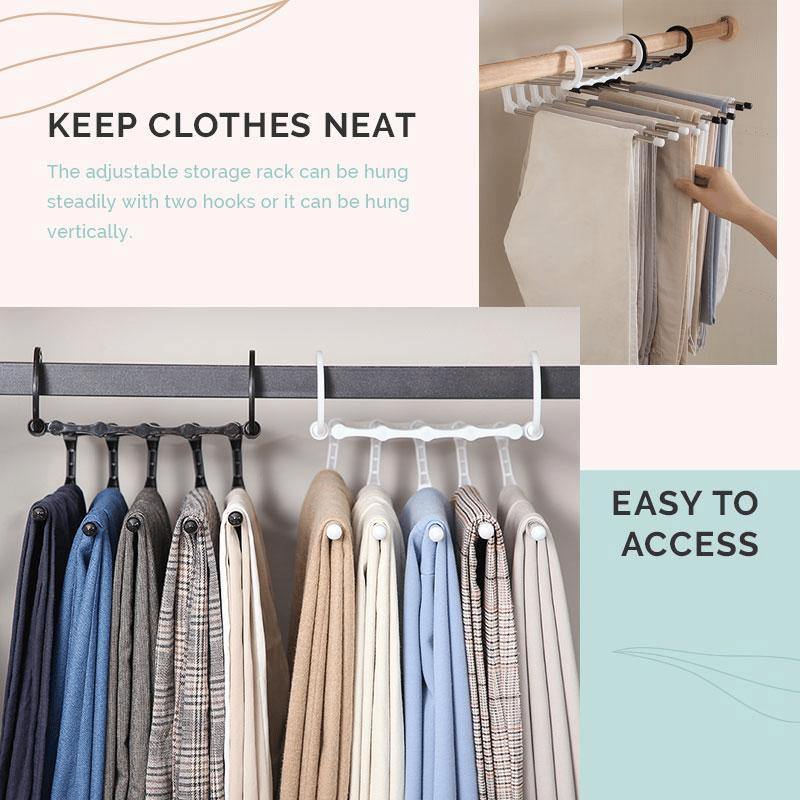 (🔥Hot Sale NOW- SAVE 49% OFF) Multifunctional Pants Rack(BUY 2 FREE SHIPPING NOW!)