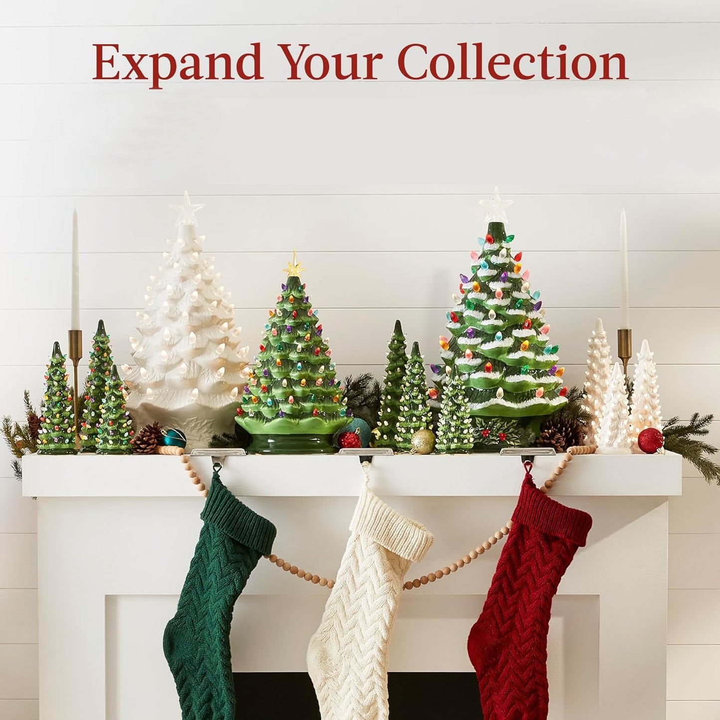 🎉Hand-Painted Tabletop Christmas Trees🎄