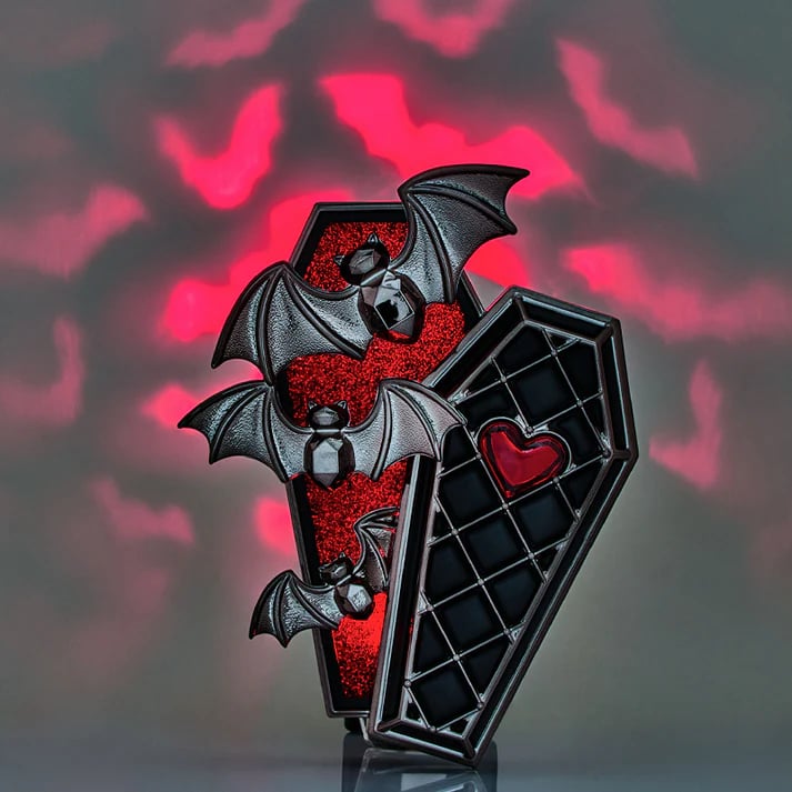 Gothic Bat & Coffin Projection Light !🎃🦇