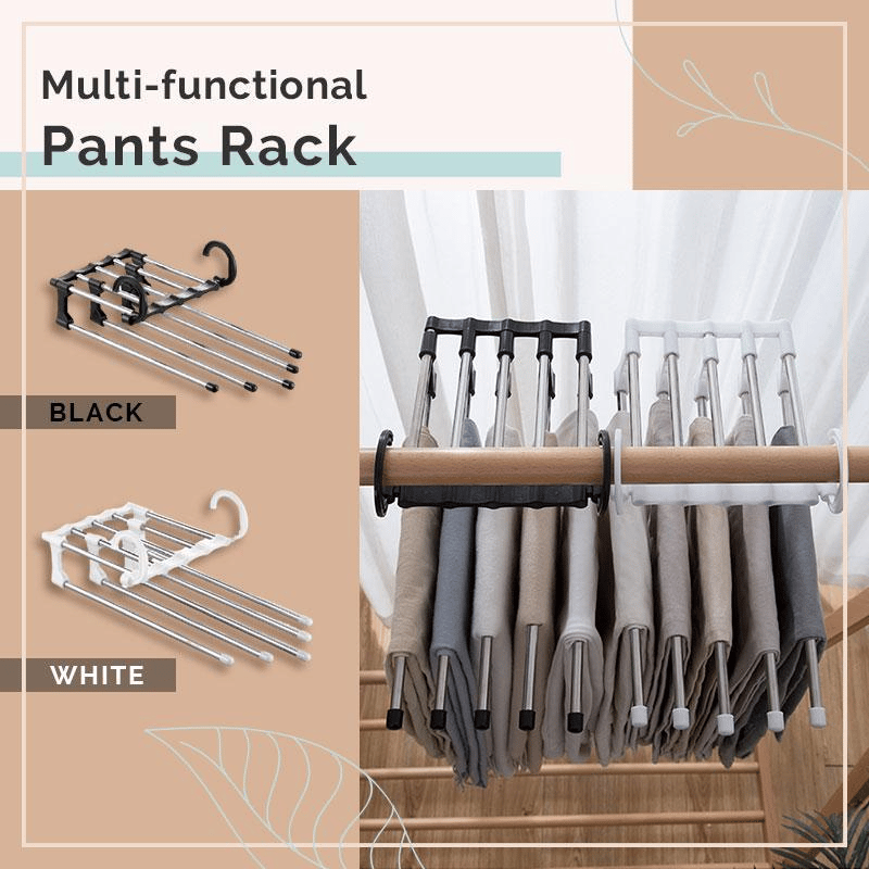 (🔥Hot Sale NOW- SAVE 49% OFF) Multifunctional Pants Rack(BUY 2 FREE SHIPPING NOW!)