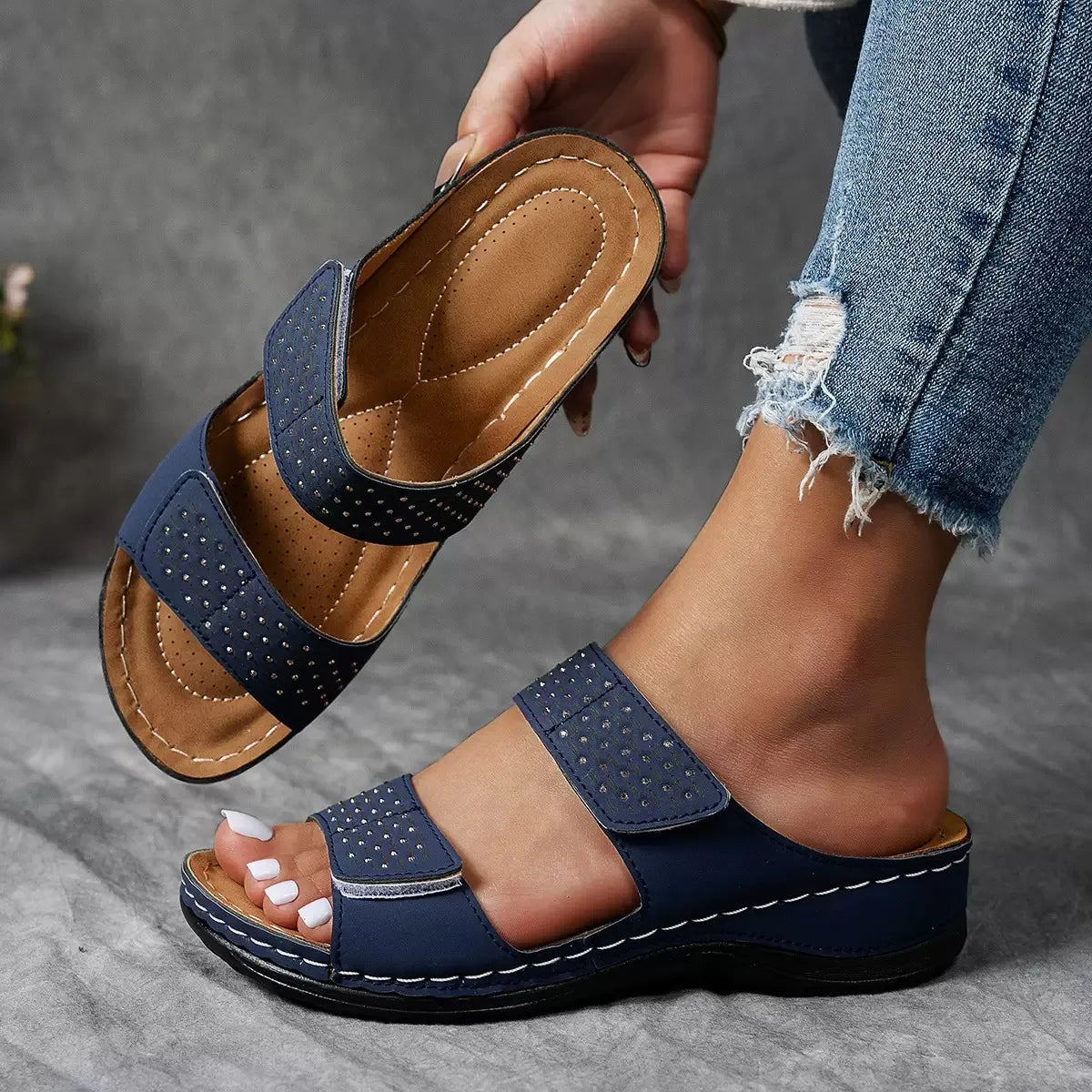Women's Casual Breathable Slip On Orthopaedic Sandals