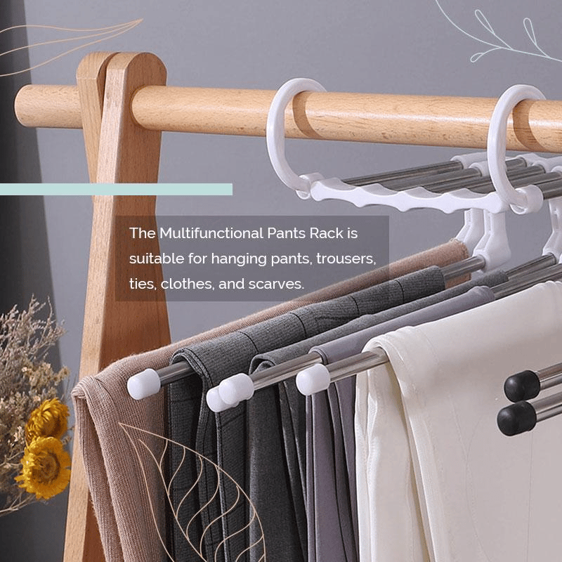 (🔥Hot Sale NOW- SAVE 49% OFF) Multifunctional Pants Rack(BUY 2 FREE SHIPPING NOW!)