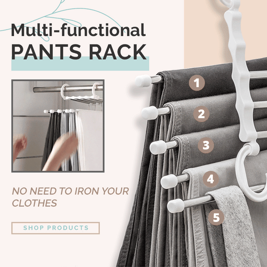 (🔥Hot Sale NOW- SAVE 49% OFF) Multifunctional Pants Rack(BUY 2 FREE SHIPPING NOW!)